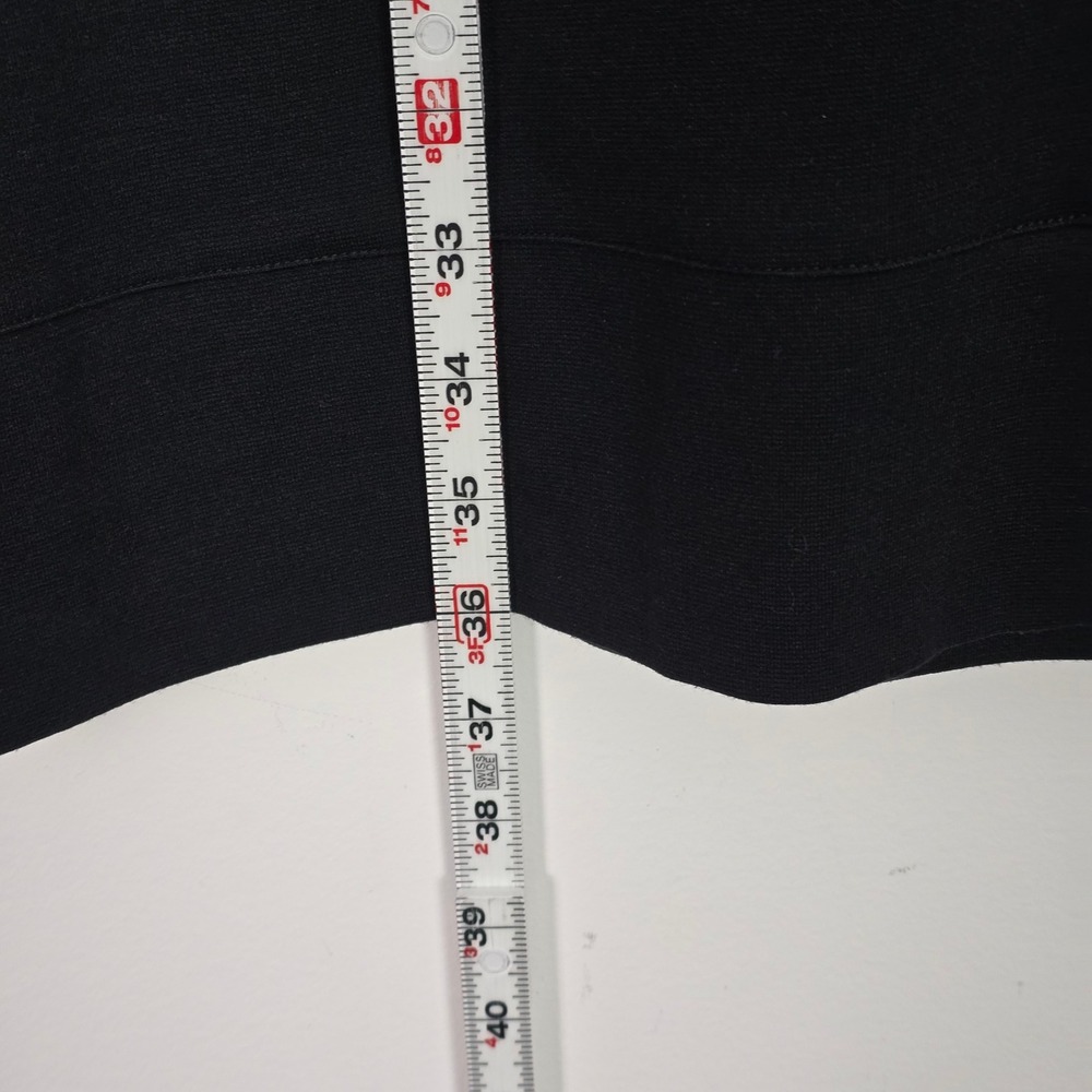 Paul Smith Sweater Dress Womens L Black Cable Knit Wool Mix Long Sleeve Portugal - Picture 9 of 10
